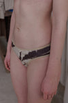 BASERANGE Flared Shorts UNBE Collection France Portugal BAS-UNBE-BLP-AU23-HUWEN Tiger Stripe UNBE-BL